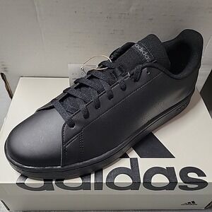 Adidas Advantage Base Triple Black Mens Size 10.5 Athletic Sneaker New